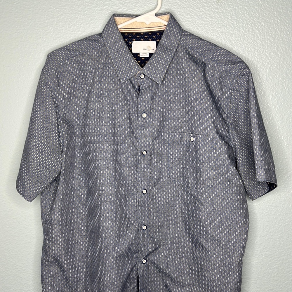 blue button up